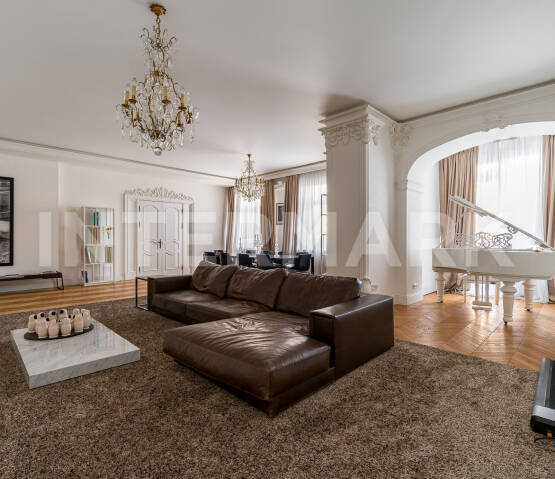 Rent Apartment, 4 rooms Residential complex Ostozhenka Park Palace Khilkov Lane, 1, Photo 1