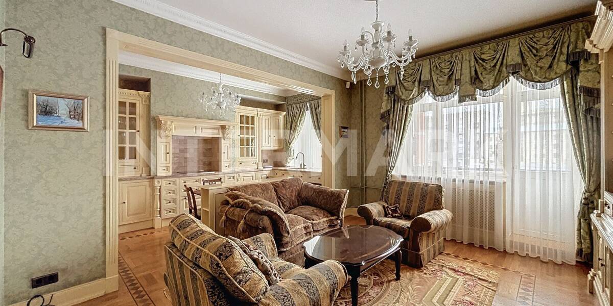 Rent Apartment, 3 rooms  Bolshoy Sukharevsky Lane, 11, Photo 1