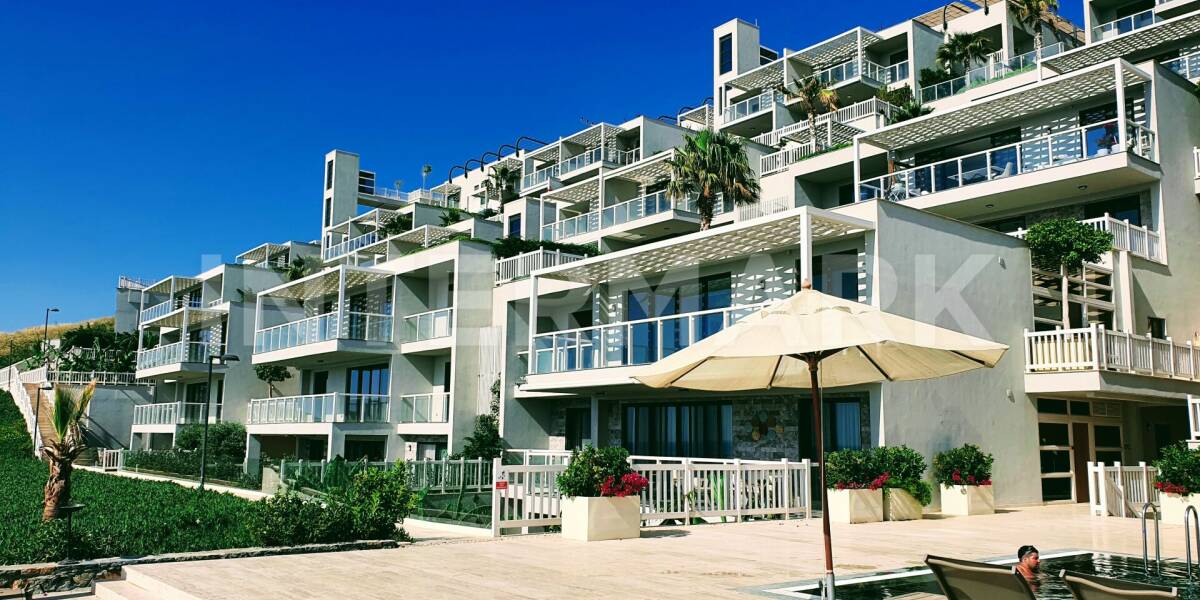  Современный комплекс апартаментов и вилл на берегу Эгейского моря, Бодрум Турция, Фото 1