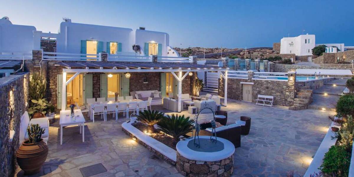  Amazing location sea view villa Paradise, Mykonos, Cyclades Islands, Фото 1