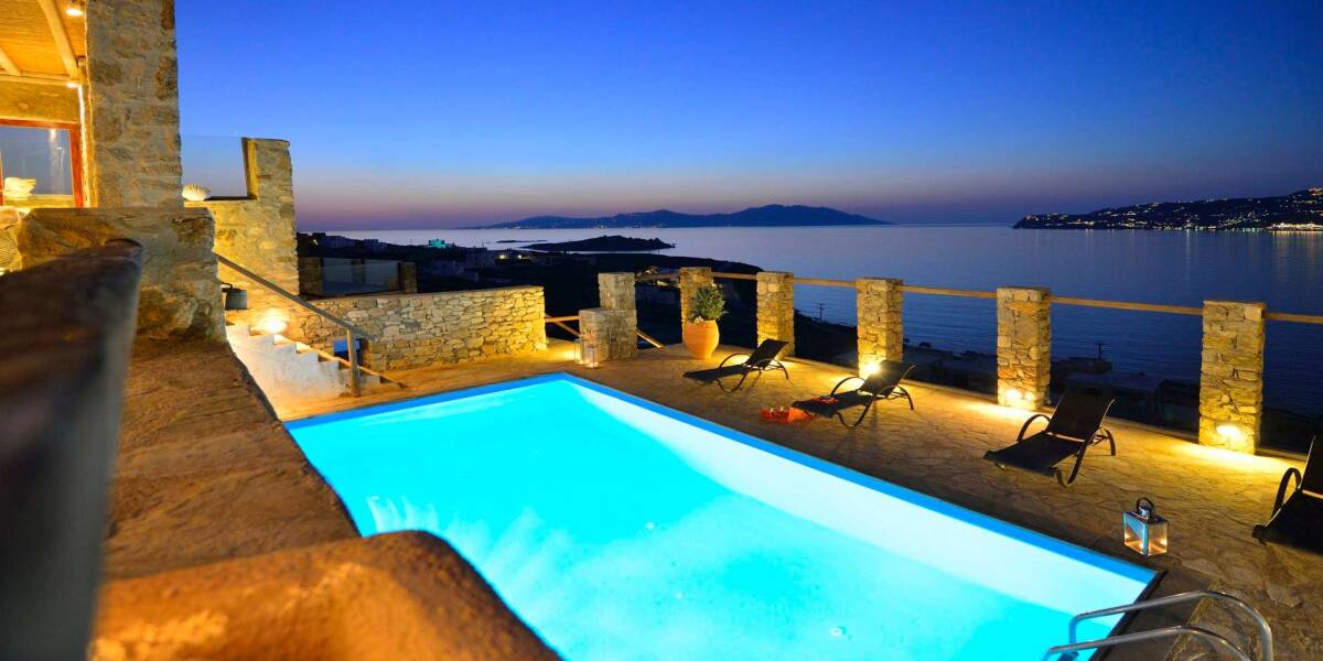  Villa in one of the most panoramic sides of Mykonos Ornos, Mykonos, Cyclades Islands, Фото 1