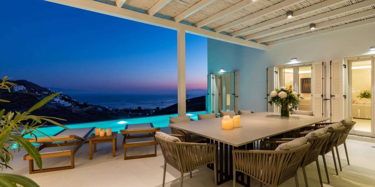  A villa with incomparable panoramic position Elia, Mykonos, Cyclades Islands, Фото 1