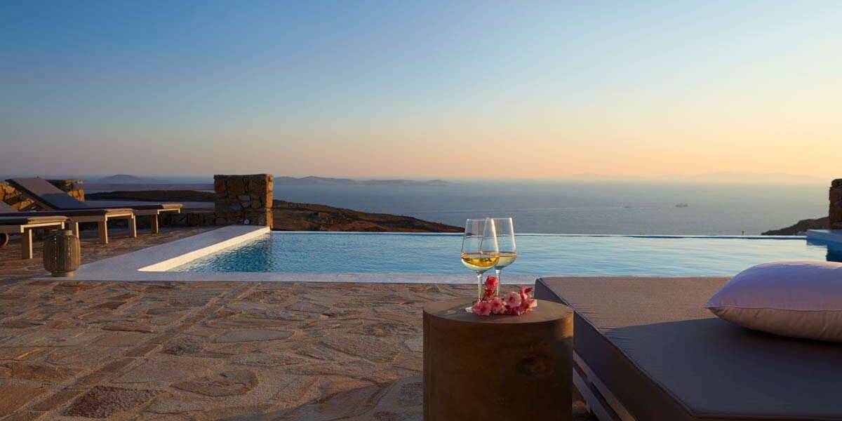  Well-designed villa with outstanding sunset and sea views Fanari, Mykonos, Cyclades Islands, Фото 1