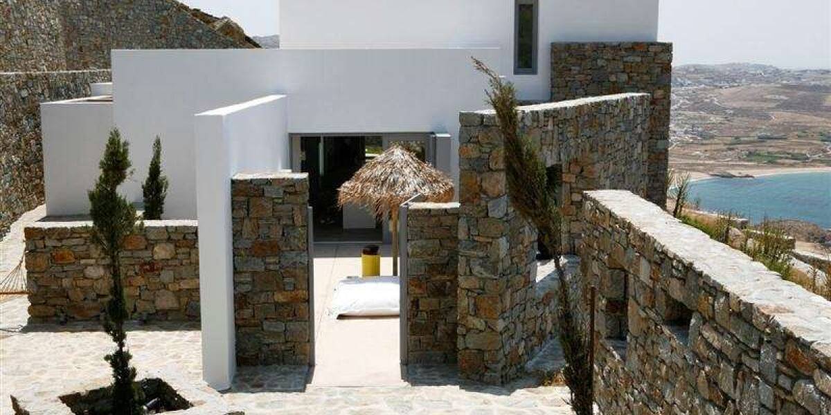  Contemporary villa on a cosmopolitan island Ftelia, Mykonos, Cyclades Islands, Фото 1