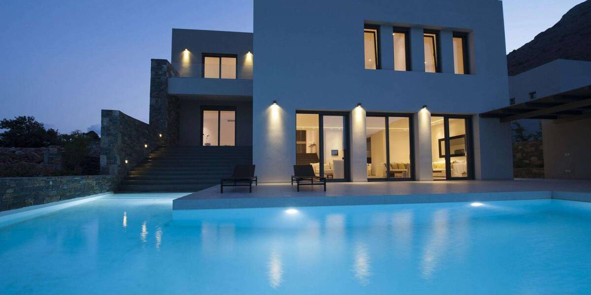  Suburb luxurious villa with panoramic views Plaka, Lasithi, Crete, Фото 1