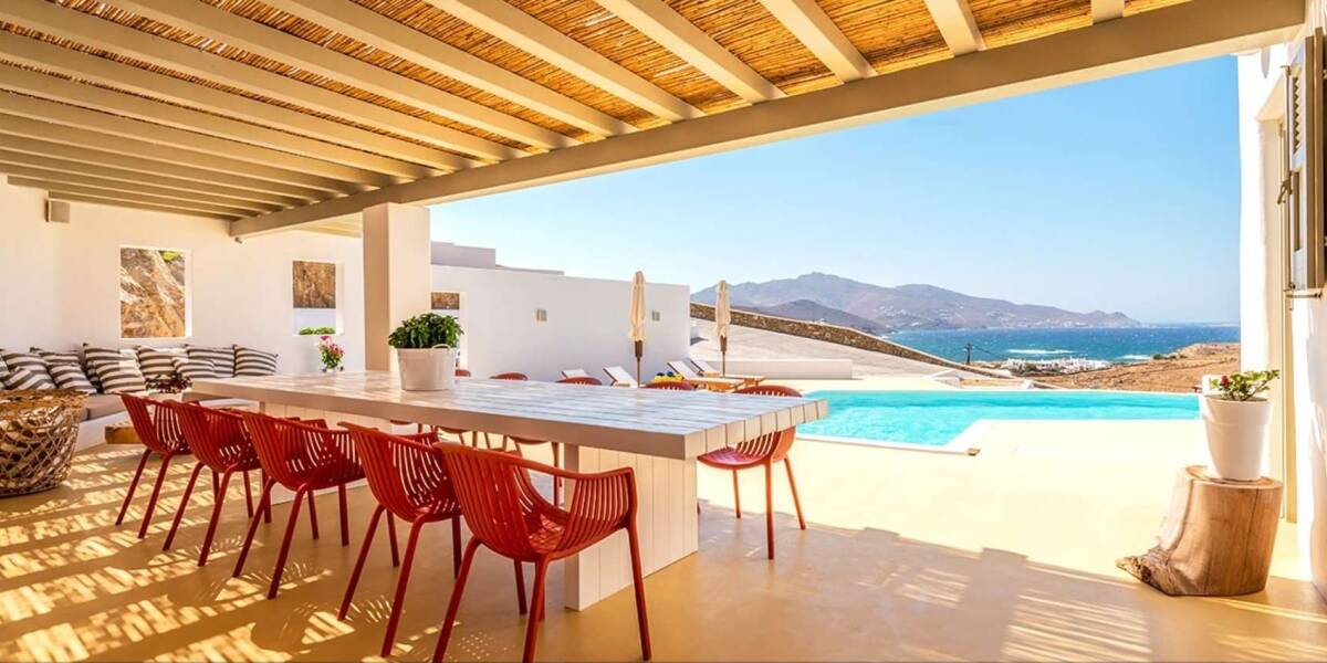  Private villa close to the beach Ftelia, Mykonos, Cyclades Islands, Фото 1