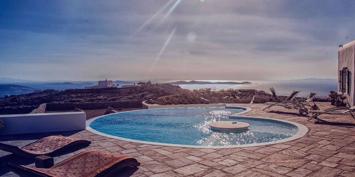  Luxury villa with panoramic views Fanari, Mykonos, Cyclades Islands, Фото 1