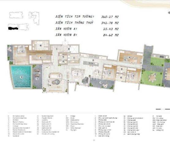 Riverfront Penthouse On The Highest Floor at The River Thu Thiem with 4Bedroom 360sqm Nha Trang City, Фото 1