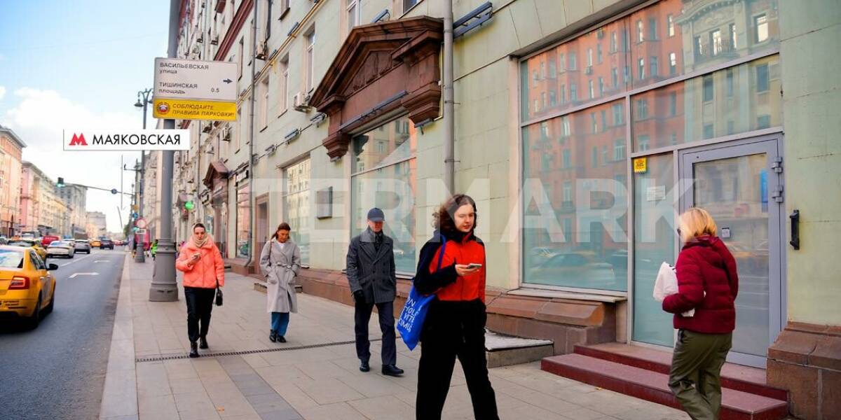 Снять в аренду  Ритейл у м.Маяковская 1-я Тверская-Ямская улица, 13с1, Фото 1