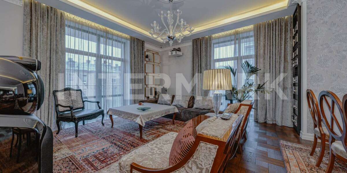Apartment, 5 rooms Residential complex Dom na Pokrovskom Bul'vare Kazarmenny Lane, 3, Photo 1